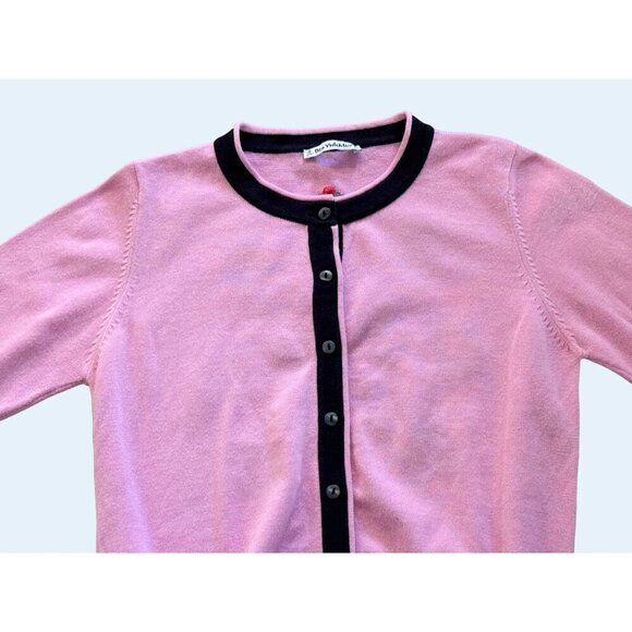 BEA YUK MUI Pink Cupcake Design Cardigan Sweater Sz Small - Picture 4 of 8